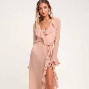 Sun-Kissed Sweets Blush Ruffled Swim Cover-Up